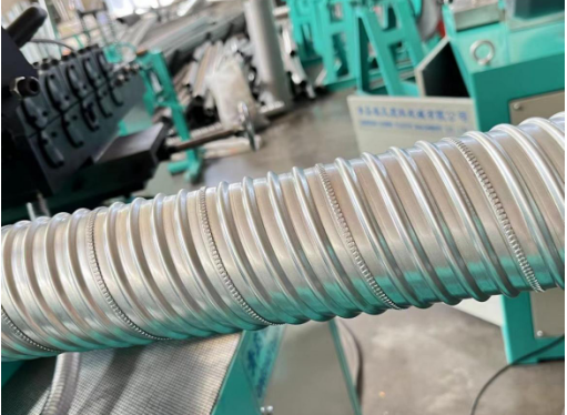 ​Post Tension Spiral Metal Pipe Corrugated machine