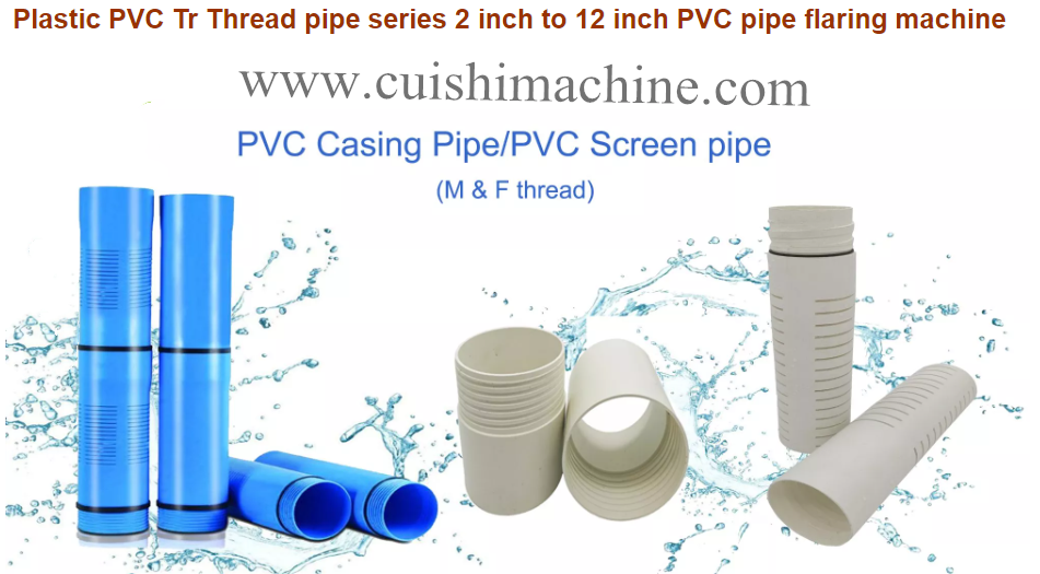 PVC pipe thread machine